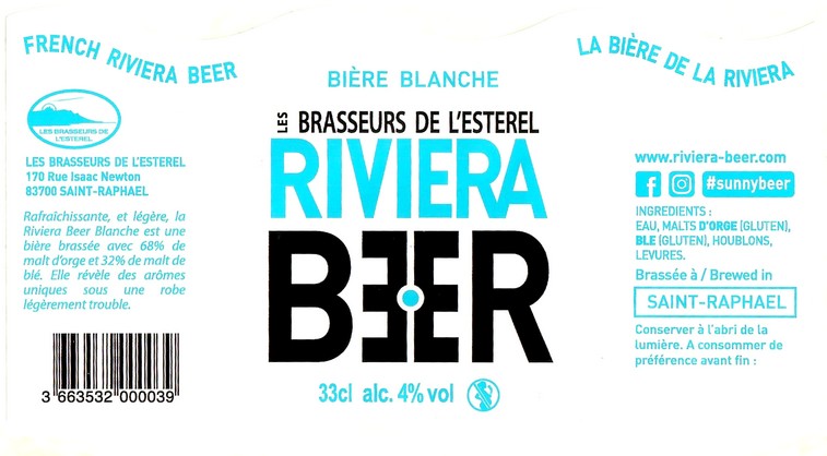 Etiquette BRASSERIE LES BRASSEURS DE L'ESTEREL 10