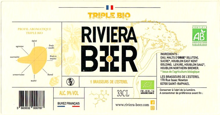 Etiquette BRASSERIE LES BRASSEURS DE L'ESTEREL 17