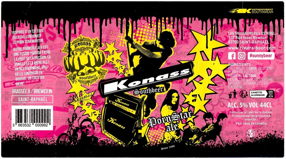 Etiquette BRASSERIE LES BRASSEURS DE L'ESTEREL 24