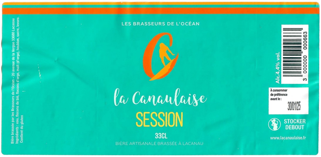 Etiquette BRASSERIE LES BRASSEURS DE L'OCEAN 08