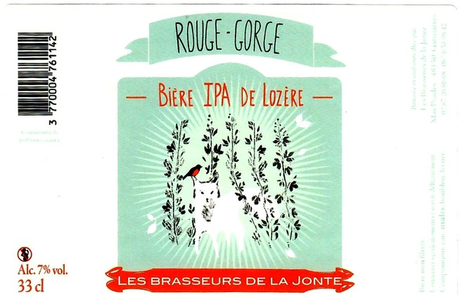 etiquette BRASSERIE LES BRASSEURS DE LA JONTE 52