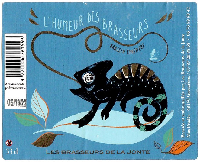 Etiquette BRASSERIE LES BRASSEURS DE LA JONTE 55
