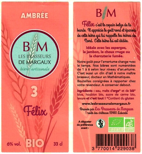 etiquette BRASSERIE LES BRASSEURS DE MARGAUX 03