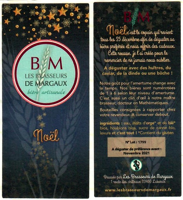 etiquette BRASSERIE LES BRASSEURS DE MARGAUX 04