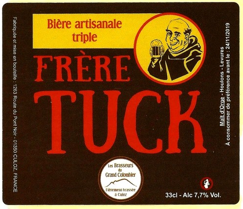 etiquette BRASSERIE LES BRASSEURS DU GRAND COLOMBIER 05