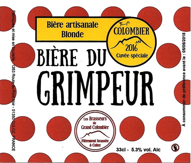 etiquette BRASSERIE LES BRASSEURS DU GRAND COLOMBIER 06