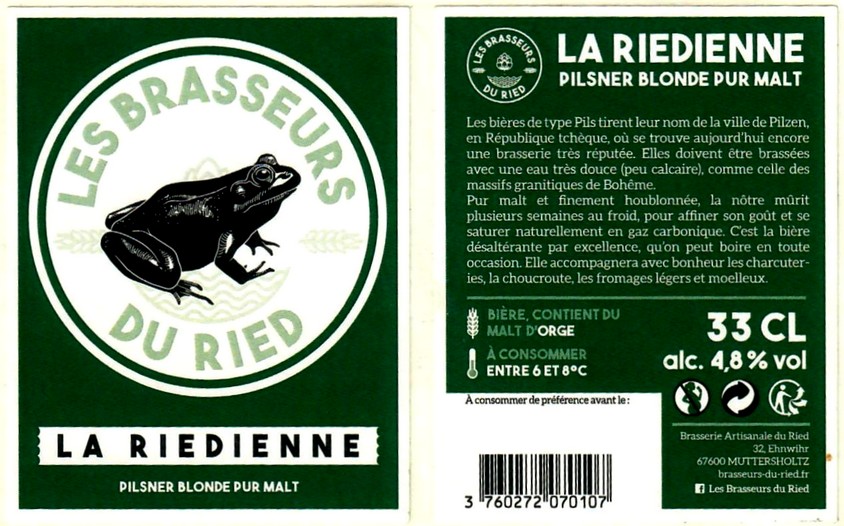 Etiquette LES BRASSEURS DU RIED 17