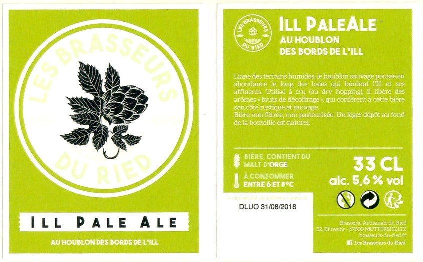 Etiquette BRASSERIE LES BRASSEURS DU RIED 26