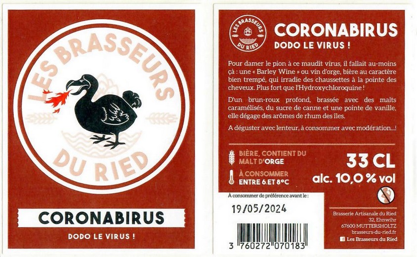 Etiquette BRASSERIE LES BRASSEURS DU RIED 35