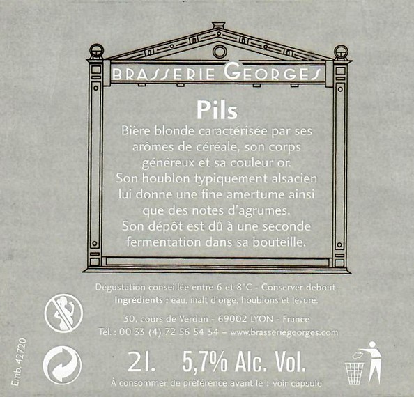 Etiquette BRASSERIE LES BRASSEURS DU SORNIN 104