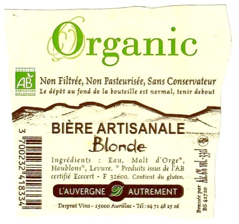 etiquette BRASSERIE LES BRASSEURS DU SORNIN 107