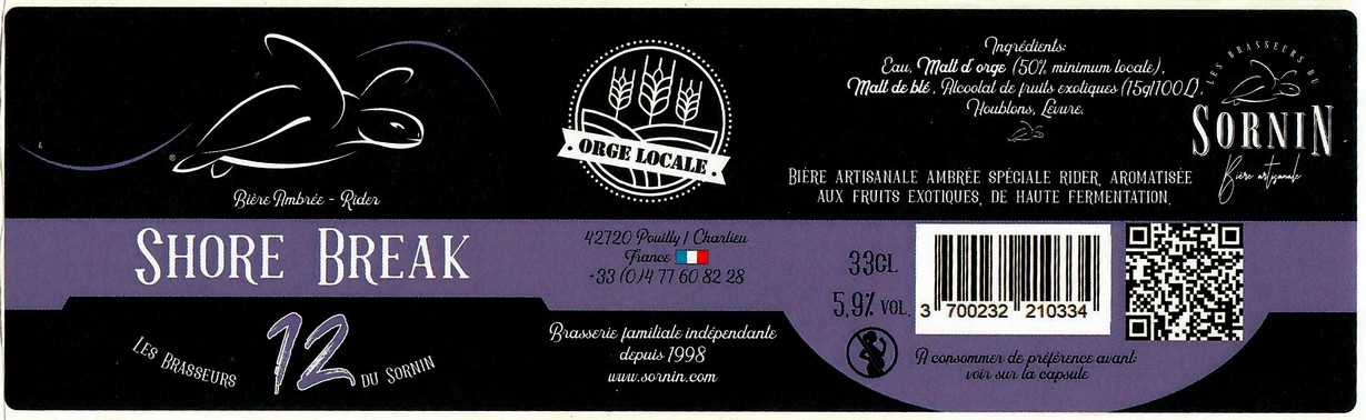 Etiquette BRASSERIE LES BRASSEURS DU SORNIN 115