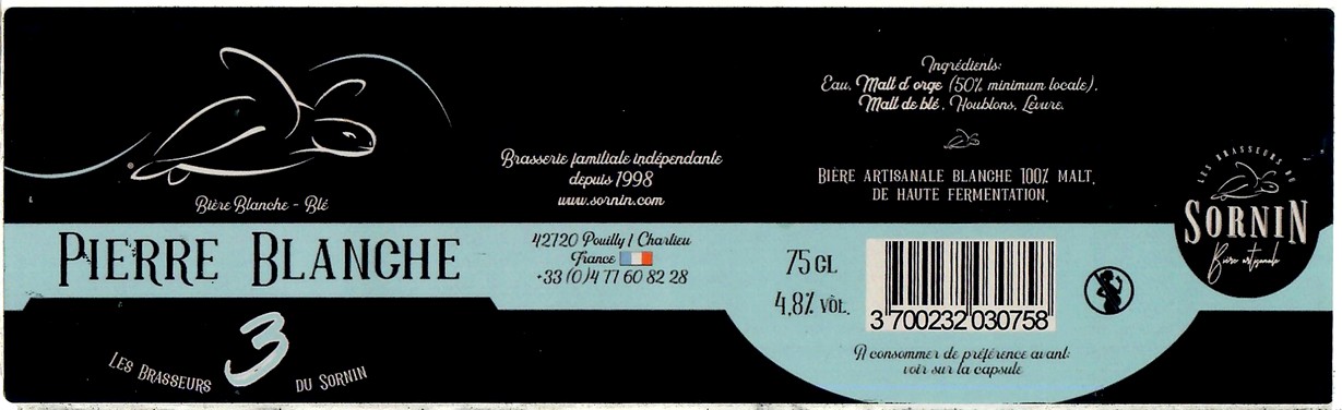 Etiquette BRASSERIE LES BRASSEURS DU SORNIN 116