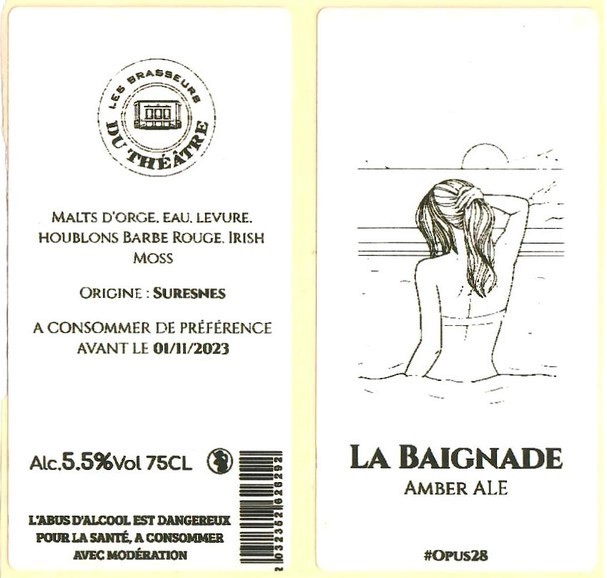 Etiquette BRASSERIE LES BRASSEURS DU THEATRE 03