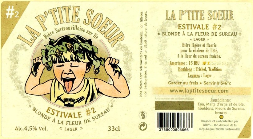 Etiquette BRASSERIE LES BRASSEURS DU VAL DE SEINE 35