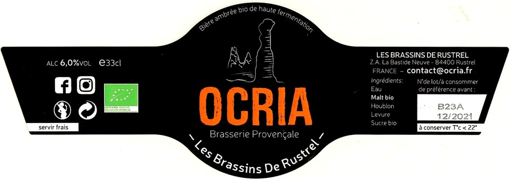 Etiquette BRASSERIE LES BRASSINS DE RUSTREL 06