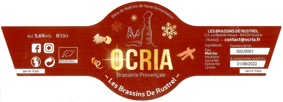 Etiquette BRASSERIE LES BRASSINS DE RUSTREL 08