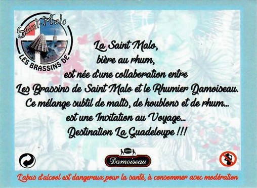 etiquette BRASSERIE LES BRASSINS DE SINT MALO 07 BIS