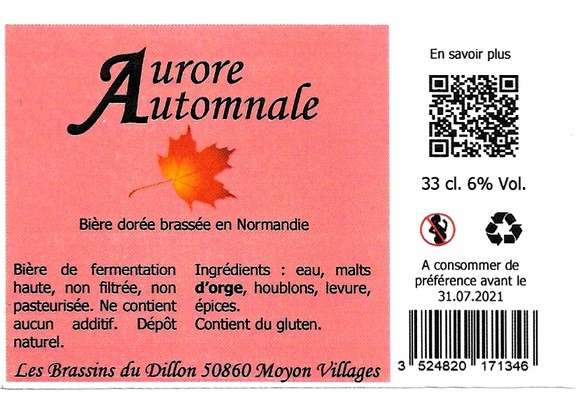etiquette BRASSERIE LES BRASSINS DU DILLON 02