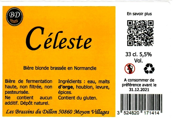 etiquette BRASSERIE LES BRASSINS DU DILLON 07