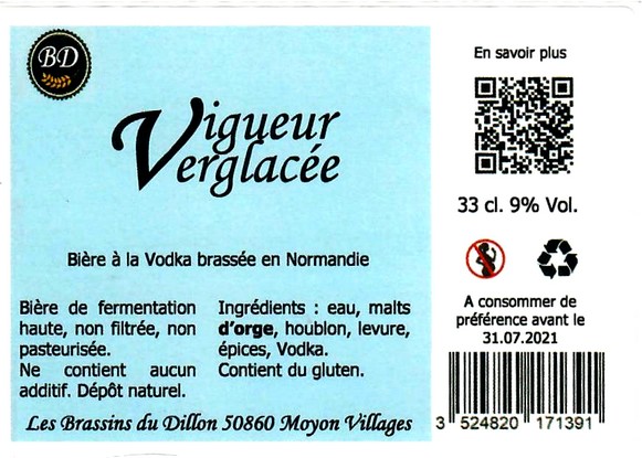 etiquette BRASSERIE LES BRASSINS DU DILLON 08