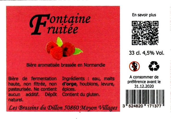 etiquette BRASSERIE LES BRASSINS DU DILLON 10