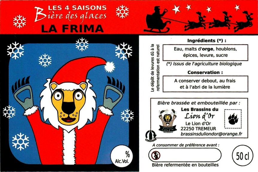 etiquette BRASSERIE LES LIONS D'OR 05