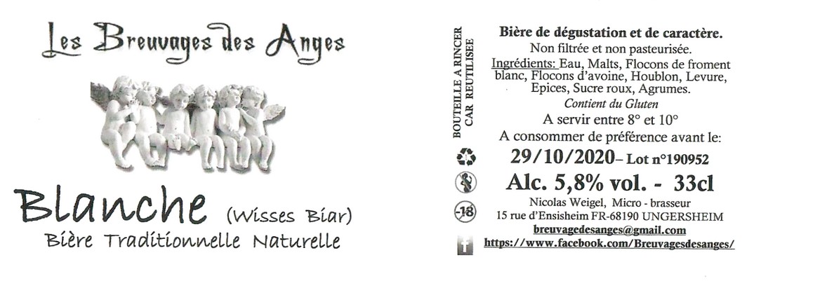 Etiquette BRASSERIE LES BREUVAGES DES ANGES 09