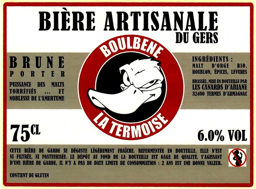 etiquette BRASSERIE LES CANARDS D'ARIANE 09