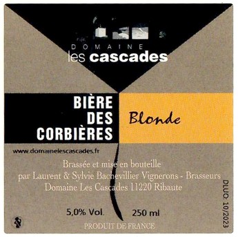 Etiquette BRASSERIE LES CASCADES 12