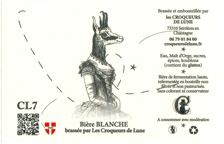 Etiquette BRASSERIE LES CROQUEURS DE LUNE 18