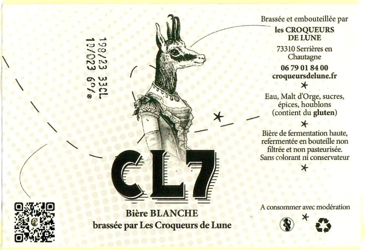 Etiquette BRASSERIE LES CROQUEURS DE LUNE 23
