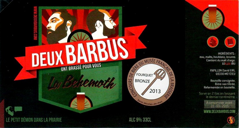 etiquette BRASSERIE LES DEUX BARBUS 02
