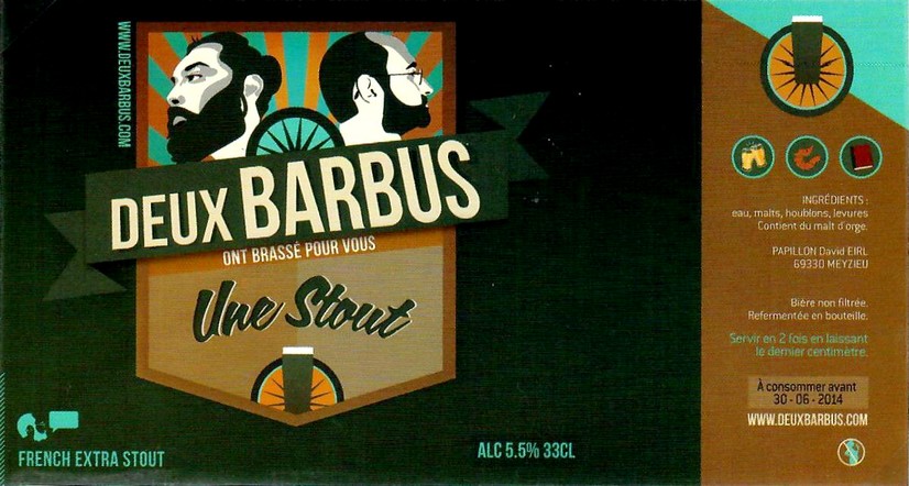 etiquette BRASSERIE LES DEUX BARBUS 03