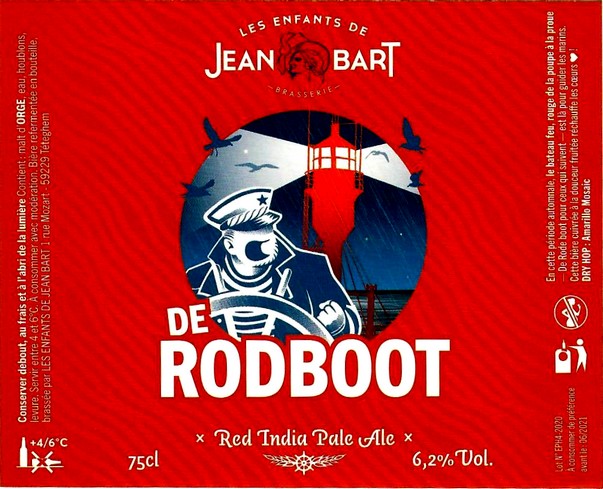 etiquette BRASSERIE LES ENFANTS DE JEAN BART 06