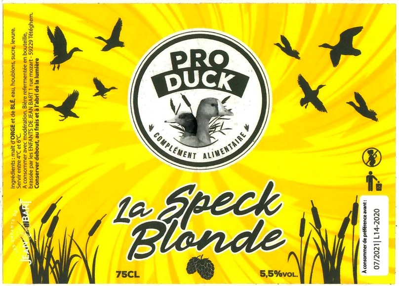 Etiquette BRASSERIE LES ENFANTS DE JEAN BART 12