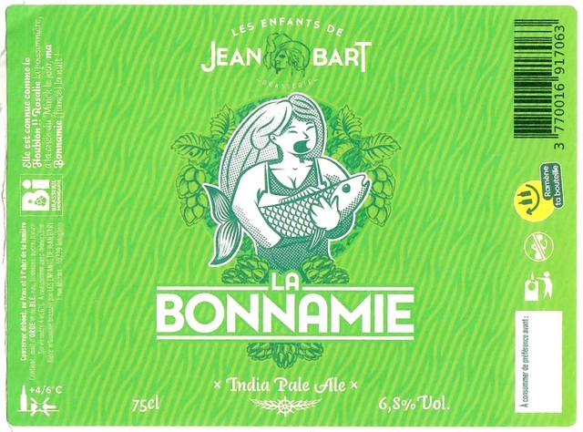 Etiquette BRASSERIE LES ENFANTS DE JEAN BART 15