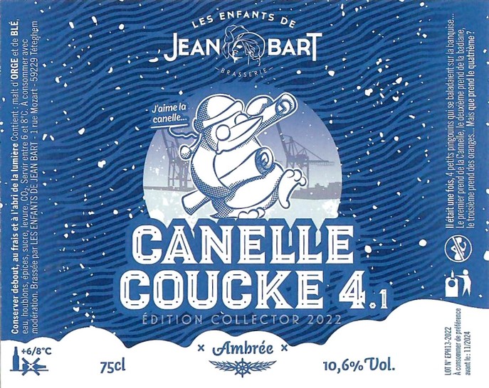 Etiquette BRASSERIE LES ENFANTS DE JEAN BART 18