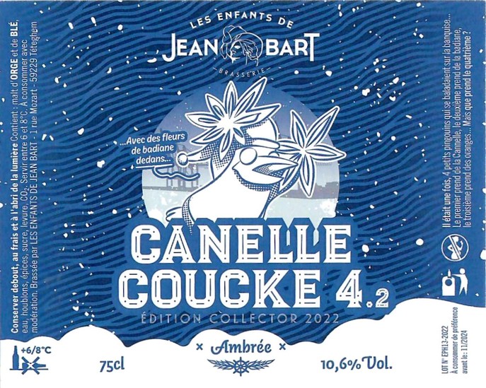 Etiquette BRASSERIE LES ENFANTS DE JEAN BART 19