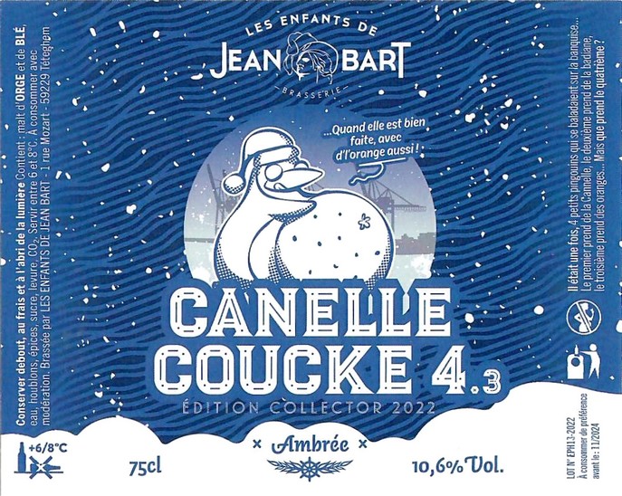 Etiquette BRASSERIE LES ENFANTS DE JEAN BART 20