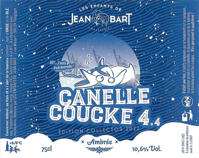 Etiquette BRASSERIE LES ENFANTS DE JEAN BART 21