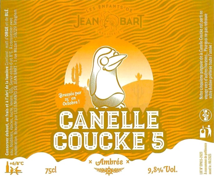 Etiquette BRASSERIE LES ENFANTS DE JEAN BART 22