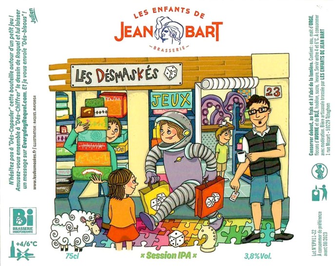 Etiquette BRASSERIE LES ENFANTS DE JEAN BART 23