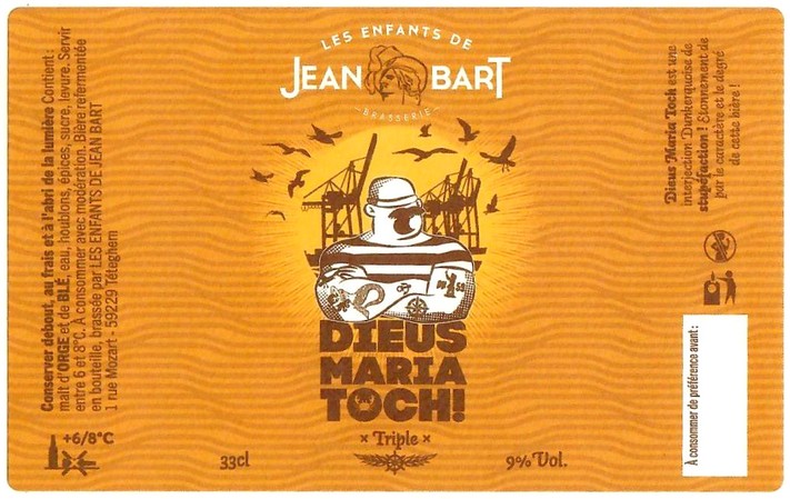 Etiquette BRASSERIE LES ENFANTS DE JEAN BART 24