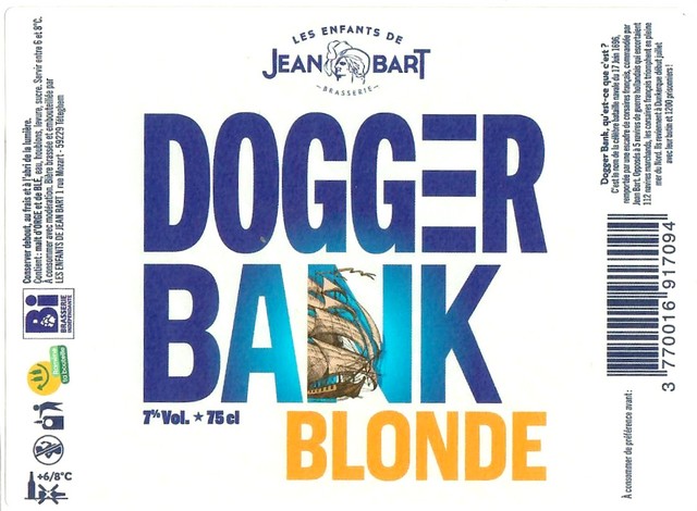 Etiquette BRASSERIE LES ENFANTS DE JEAN BART 26