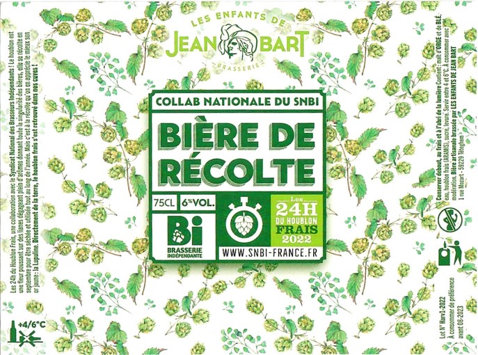 Etiquette BRASSERIE LES ENFANTS DE JEAN BART 32