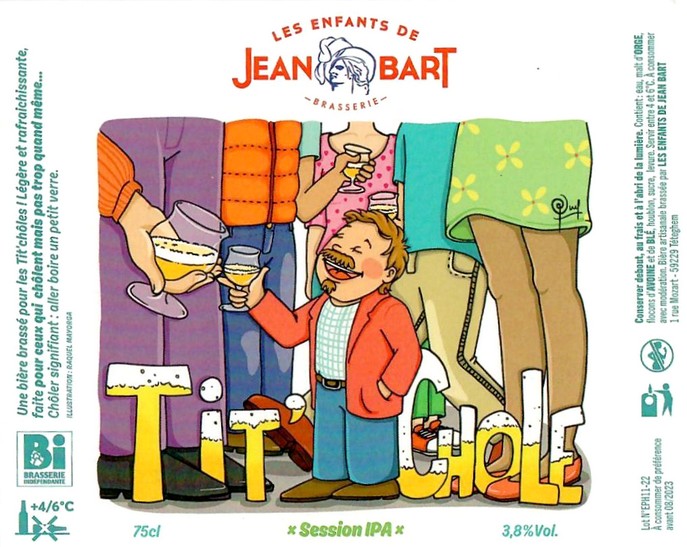 Etiquette BRASSERIE LES ENFANTS DE JEAN BART 34