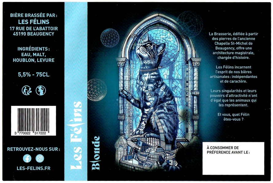 Etiquette BRASSERIE LES FELINS 02