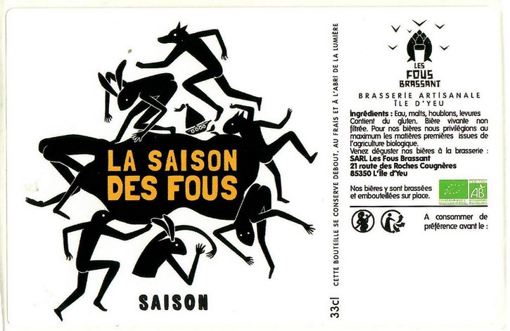 Etiquette BRASSERIE LES FOUS BRASSANT 01