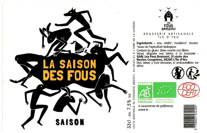 Etiquette BRASSERIE LES FOUS BRASSANT 03